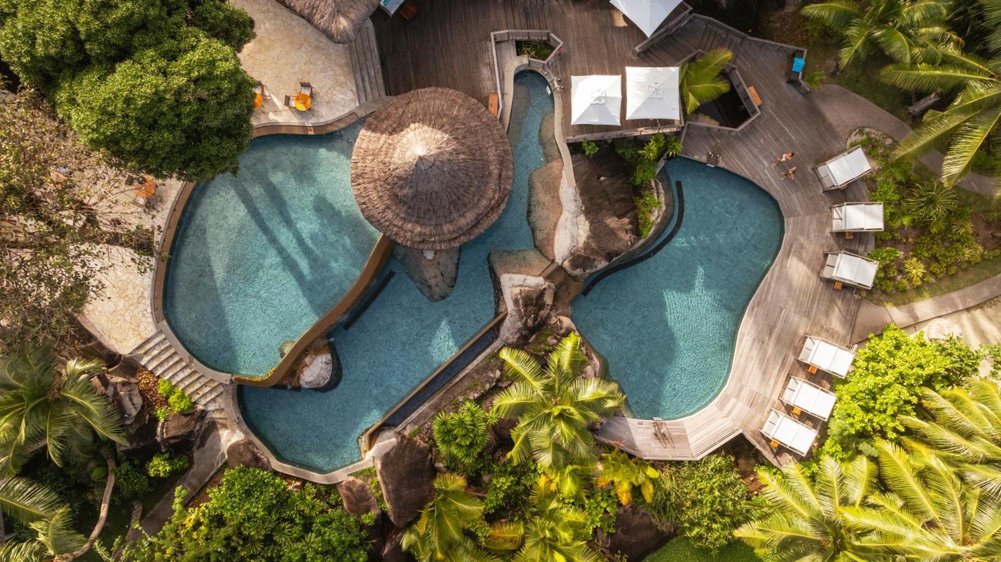 Constance Lemuria Grand Anse  Exterior photo Aerial view of the resort